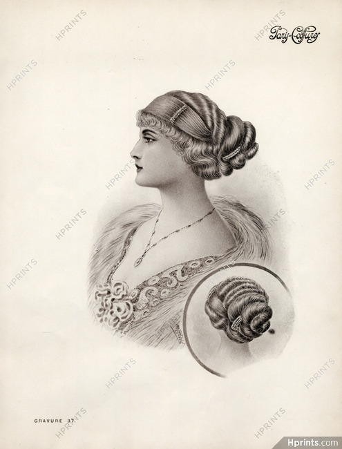 Paris-Coiffures (Hairstyle) 1911 Westfield, Wig