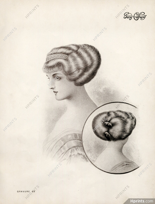 Paris-Coiffures (Hairstyle) 1911 Westfield, Wig