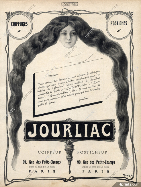 Jourliac (Hairstyle) 1908 Hairpieces