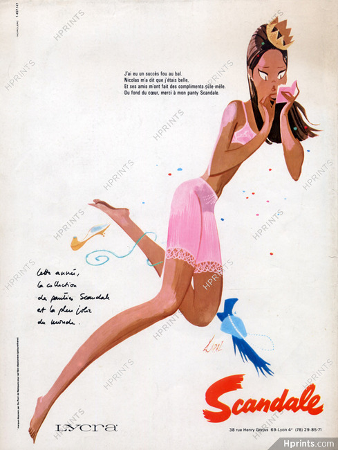 Scandale (Lingerie) 1969 Panty, Les Parisiennes De Kiraz