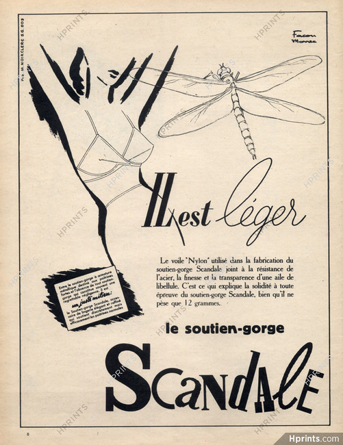 Scandale (Lingerie) 1950 Facon Marrec