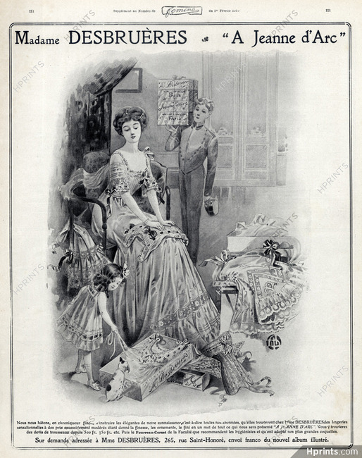Madame Desbruères (Corsetmaker) 1910 Lingerie (version A)