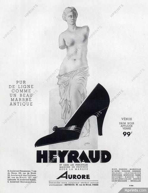 Heyraud (Shoes) 1933 Vénus de Milo