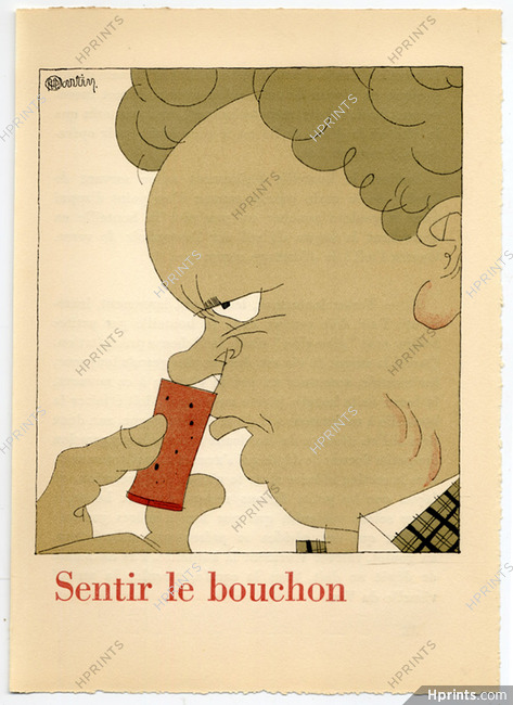 Nicolas 1927 Monseigneur le Vin, Charles Martin, Sentir le Bouchon