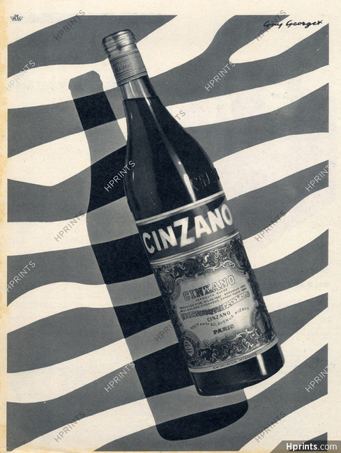 Cinzano (Drinks) 1955 Guy Georget