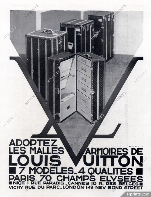 Louis Vuitton 1931 Trunk, Malles Armoires