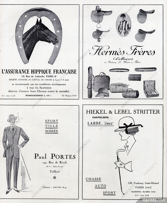 Hermès Frères 1924 Saddles, Belts, Toiletrie Bag