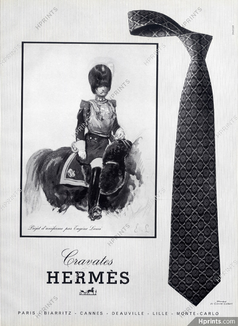 Hermès (Ties) 1966 Cravates, Eugène Lami