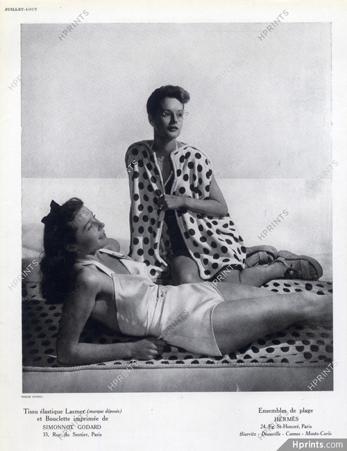 Hermès (Swimwear) 1947 Beachwear