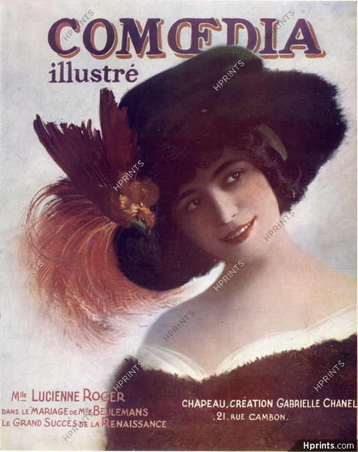 Chanel (Milinery) 1910 Lucienne Roger, Portrait — Cover