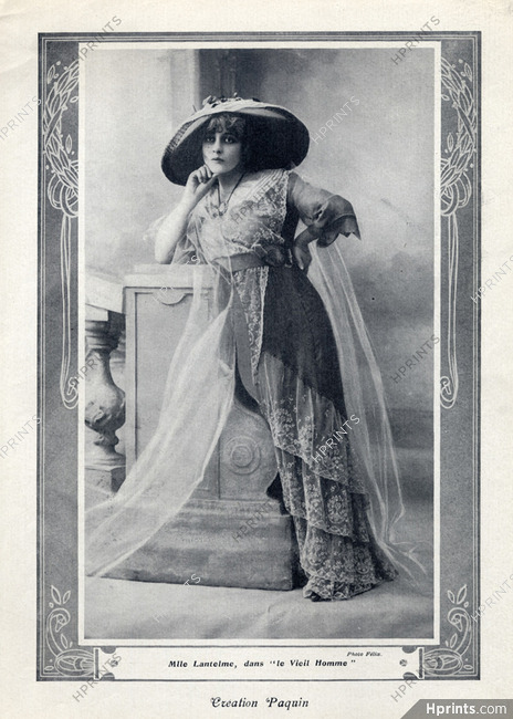 Paquin (Couture) 1911 Miss Lantelme