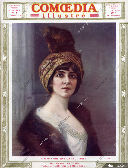 Eve Lavallière 1910 Turban Marie-Louise