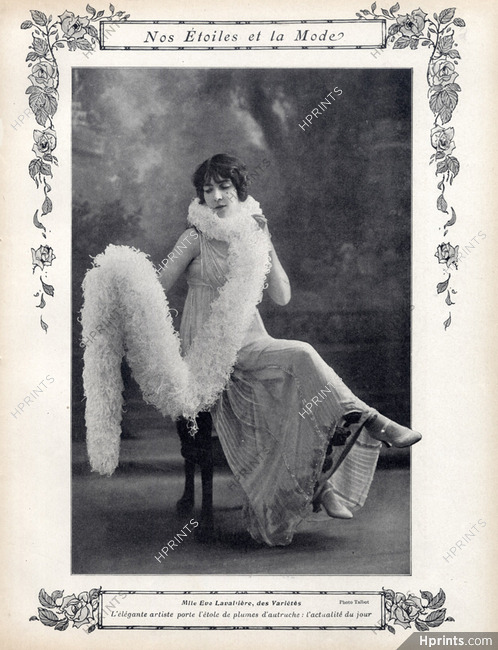 Eve Lavallière 1912 Evening Gown