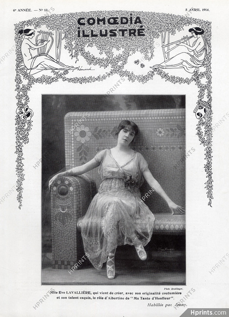 Jenny (Couture) 1914 Eve Lavallière
