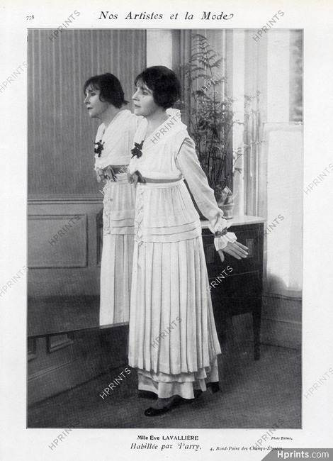 Eve Lavallière 1914 Theatre Costume Parry