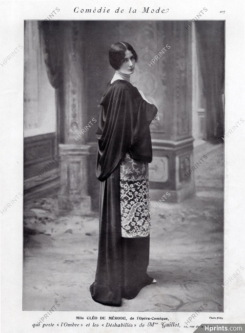 Cléo De Mérode 1912 Dress from Mme Guillot, 10 rue de la Paix