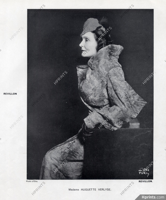 Revillon 1934 Huguette Verlyse, Fur Coat