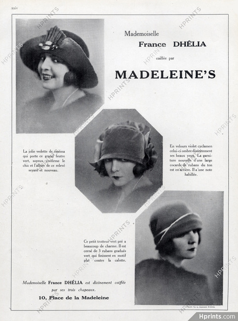 Madeleine & Madeleine 1925 France Dhélia