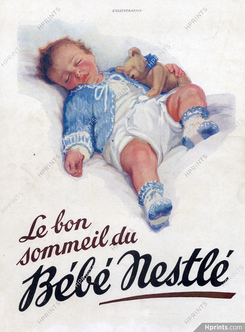 Nestlé (Chocolates) 1931 Baby and his Bear