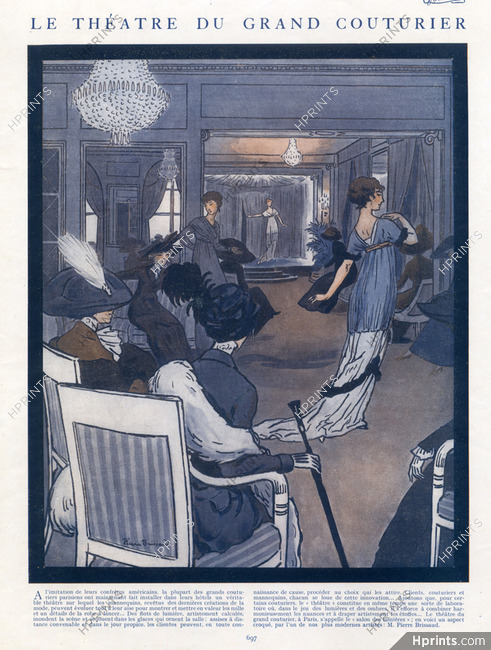Pierre Brissaud 1911 Theatre of the Fashion Designer, Fashion show