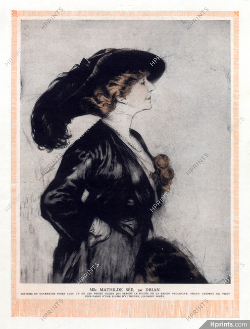 Etienne Drian 1913 Mathilde Sée Portrait
