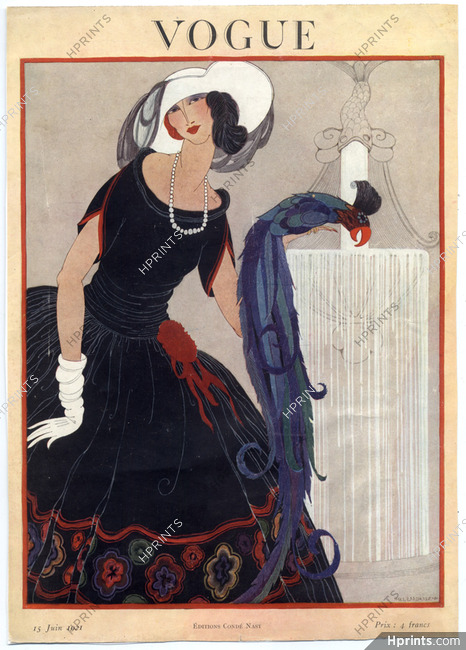 Helen Dryden 1921 Original Cover Vogue, Art Deco Style