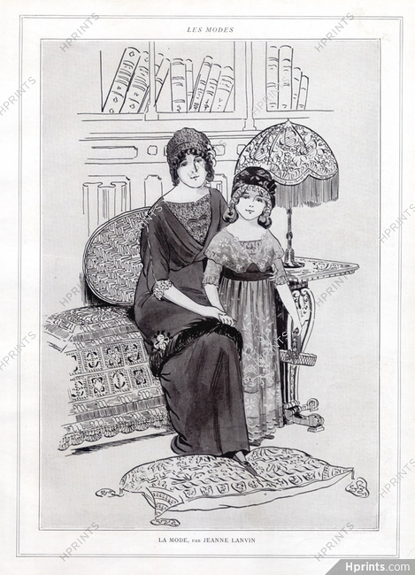Jeanne Lanvin 1911 Fashion Illustration Children