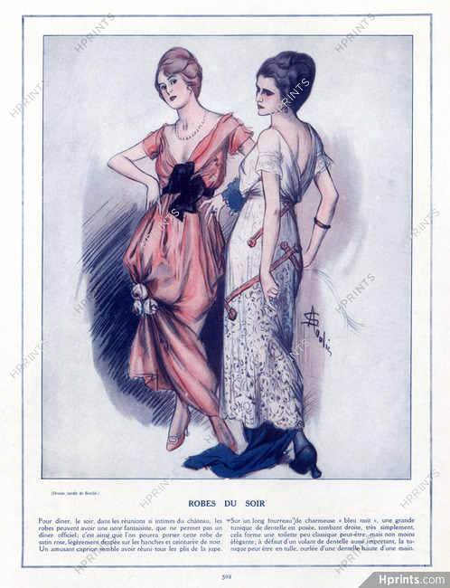 Soulié 1912 Evening Gown