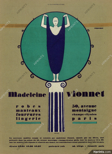 Madeleine Vionnet 1924 Thayaht, Label