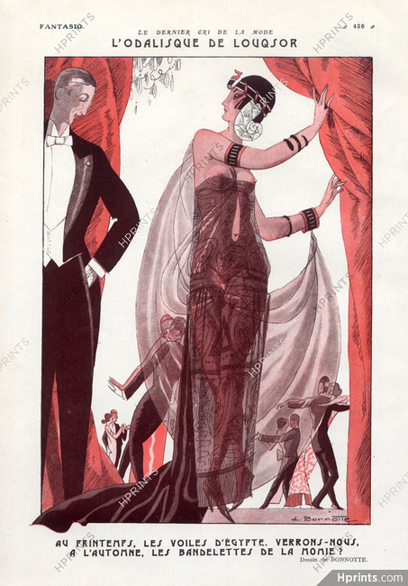 Léon Bonnotte 1923 New Fashion, Egypt Style