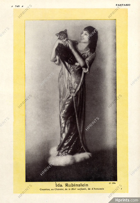 Ida Rubinstein 1913 Costume for La Mort Parfumée, Photo Otto
