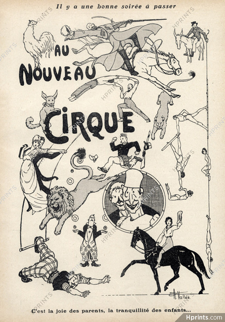 Armand Vallée 1913 New Circus, Clown