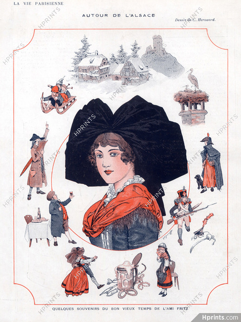 Chéri Hérouard 1915 L' Alsace, Traditional Costume