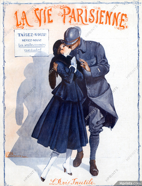 Georges Léonnec 1915 Lover, Kiss