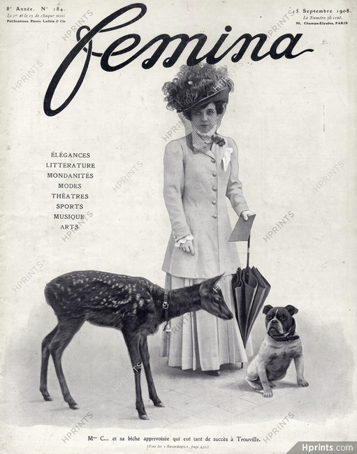 Femina Cover 1908 English Bulldog, Hind