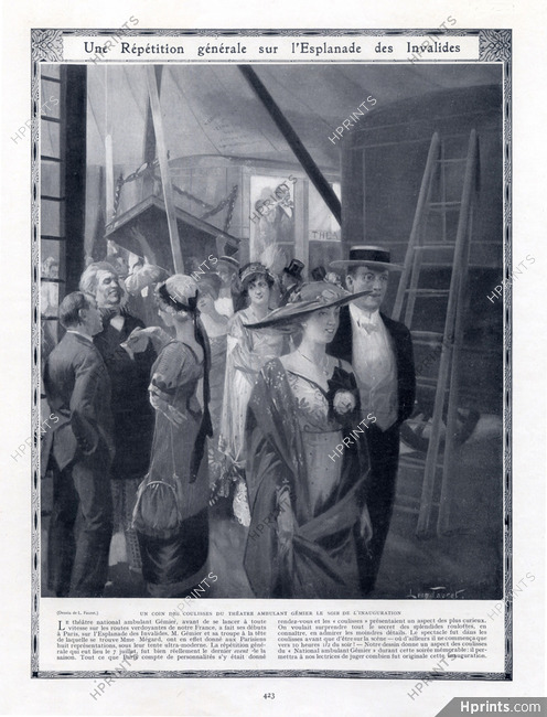 Léon Fauret 1911 Gémier Theatre