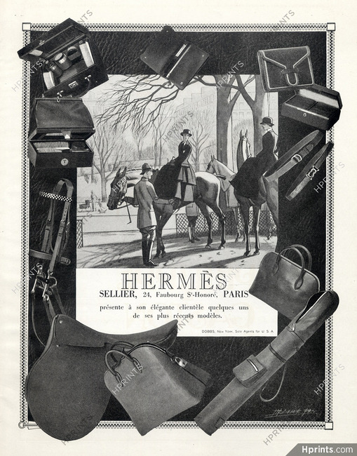 Hermès (Luggage) 1925 Saddle, Handbag, Belt, Maurice Taquoy