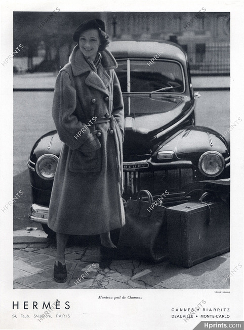 Hermès (Couture) 1948 Coat, Manteau en Poil de Chameau