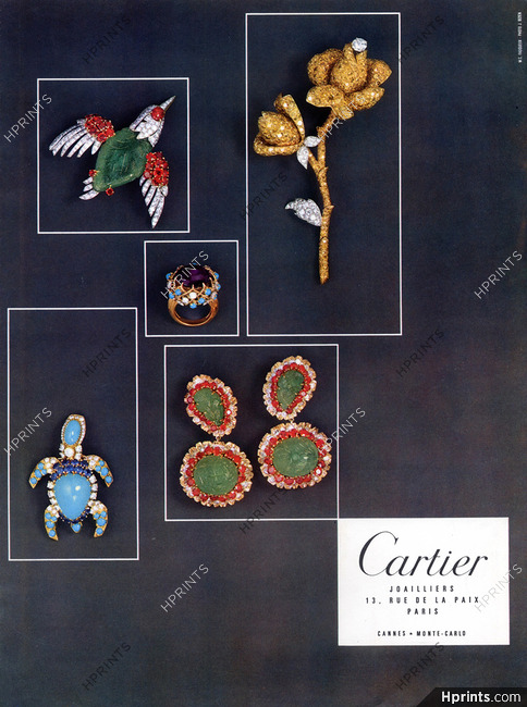 Cartier 1967 Animals Clips, Earrings, Brooch, Ring