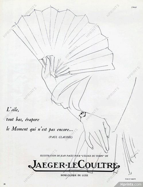 Jaeger-leCoultre (Watches) 1948 Jean Pagès, Paul Claudel