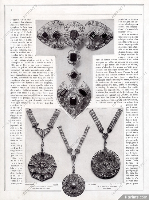 Vever (Jewels) 1911 Ornement de Corsage Art Nouveau Style