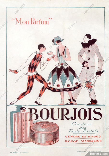 Bourjois (Perfumes) 1925 Mon Parfum, Harlequin, Pierrot