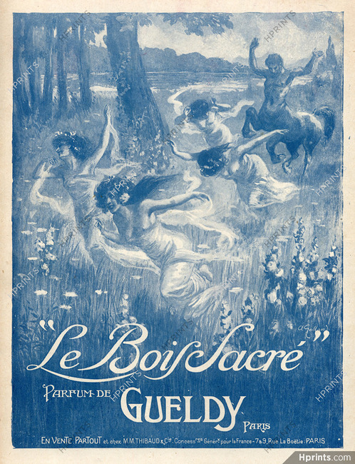 Gueldy (Perfumes) 1918 Le Bois Sacré, Centaur, Nymphes