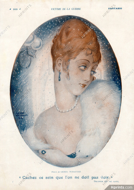 Gerda Wegener 1916 Elegant, Portrait