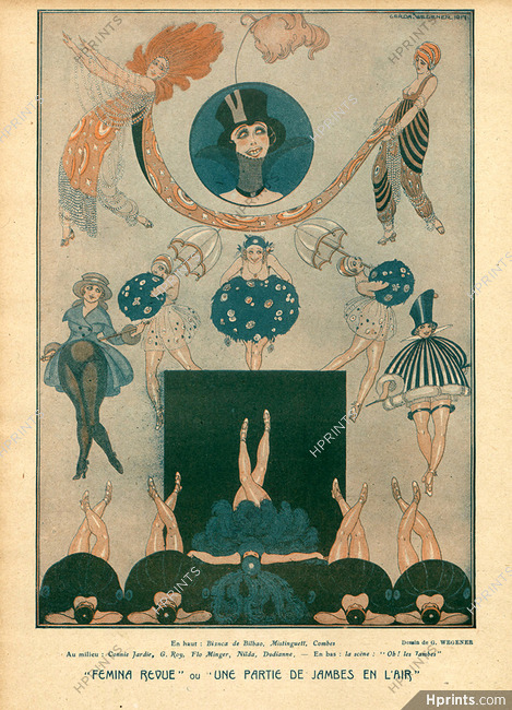Gerda Wegener 1917 A bit of Nooky, Mistinguett, Chorus Girl