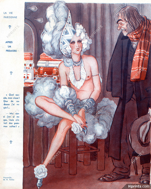 Armand Vallée 1934 Chorus Girl, Music Hall, Cabaret