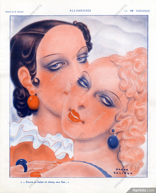 Sacha (Alexander Davidovich) Zaliouk 1934 Lesbians, Kiss Lover