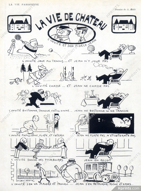 André Hellé 1913 The Life of Luxury, Comic Strip