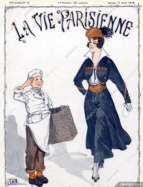 Georges Léonnec 1915 Elegant Parisienne