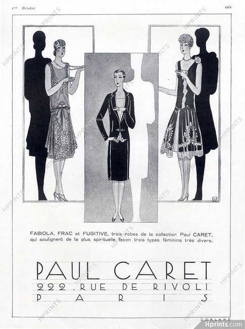 Paul Caret 1926 Fashion Illustration